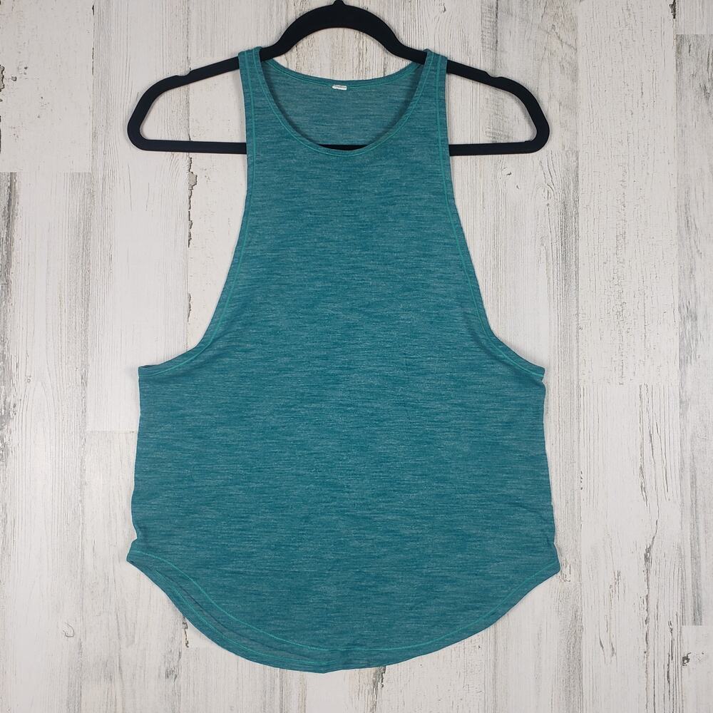Lululemon Athletica Turquoise Space Dye Sweat Date Tank Top Women's